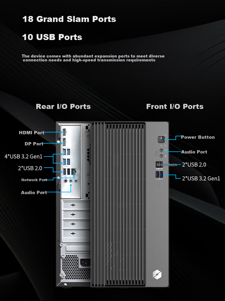 MECHREVO Hengyue Boundary P70 Entertainment Office Desktop Computer (Standard Voltage 13th Gen Core i7-13700HX 16GB 1TB WiFi Bluetooth) Three-Year Onsite Warranty 8