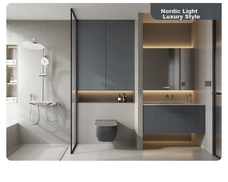 ARROW Shower Set Four-Function Pressurized Keypad Overhead Shower Complete Set 32