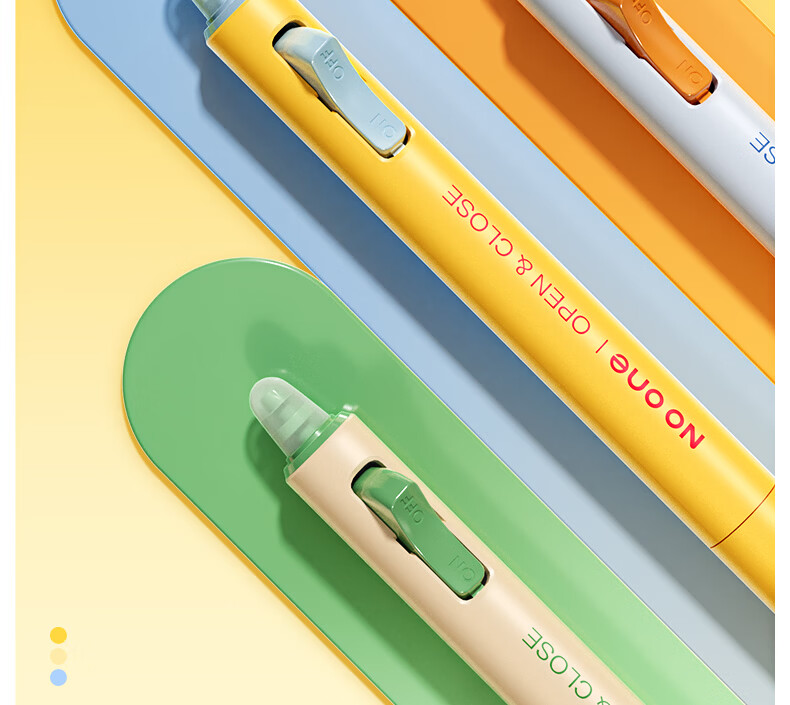 M&G Erasable Retractable Gel Pen Set of 3 AKPK6712B2 - Fun Switch Pen ST Tip Crystal Blue Ink, Handwriting Practice Pen, Same Style as "Universe Help" 19