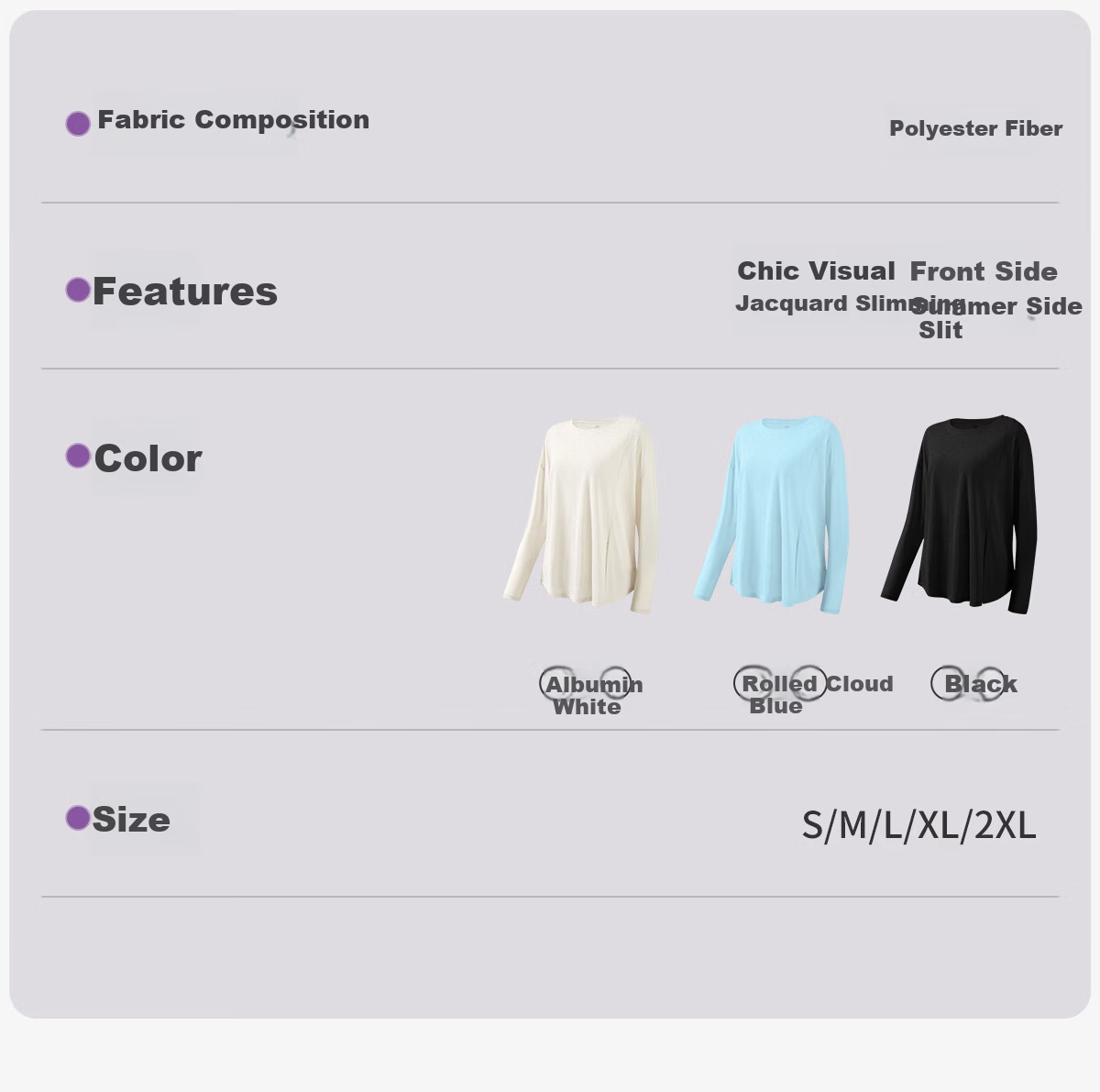 361° Women's Yoga Top Lightweight Loose Breathable Long Sleeve Pullover Professional Pilates Training Fitness Wear 25