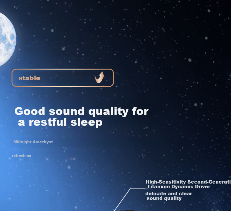 MICROKIA [2026 New Berlin Sound] Sleep Headphones, Bluetooth Active Noise Cancellation, In-Ear for Side Sleeping, Ear-Comfortable, Noise-Blocking, Specially Designed for Sleeping, ASMR Sleep Aid, High-Quality Audio Music 6