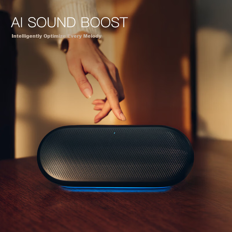 Harman/Kardon LUNA 2 Portable Bluetooth Speaker Smart Tuning Ambient Lighting Multi-Device Connection IP67 Waterproof and Dustproof Speaker Elegant Black Italian Color