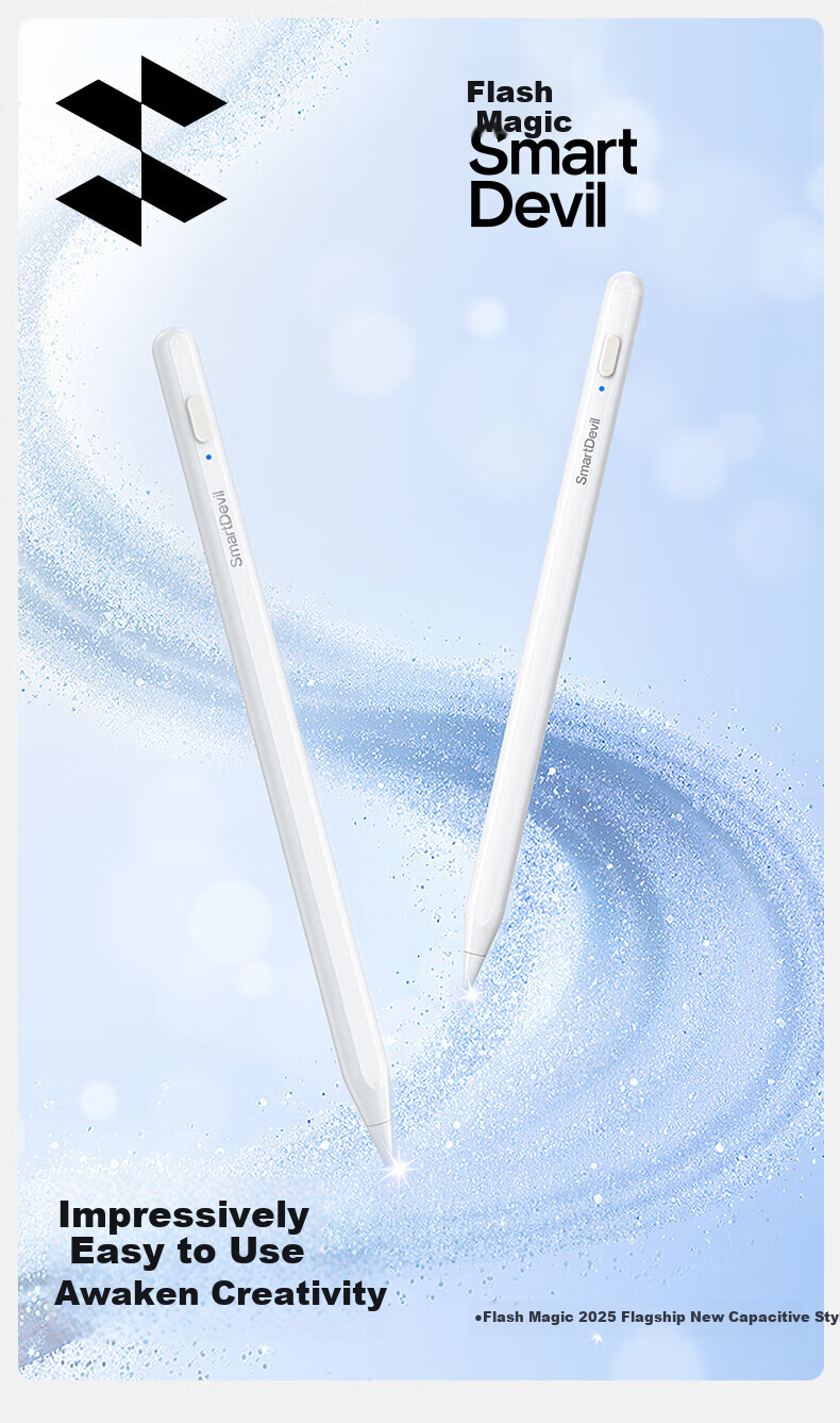 Shanmo Capacitive Stylus Pen for iPad Apple Pencil 1st and 2nd Gen Anti-Mistouch Replacement Touch Handwriting Pen Compatible with iPad Pro/Air 2025 Bluetooth Digital Display - Pink 2
