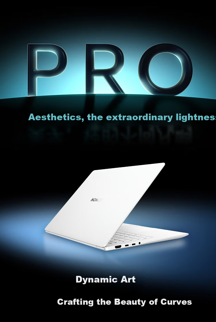 Honor MagicBook Pro 14 AI Lightweight Laptop 92Wh Battery 14.6" U5-225H 32GB 1TB 3.1K Oasis Eye Protection Screen Gray 21