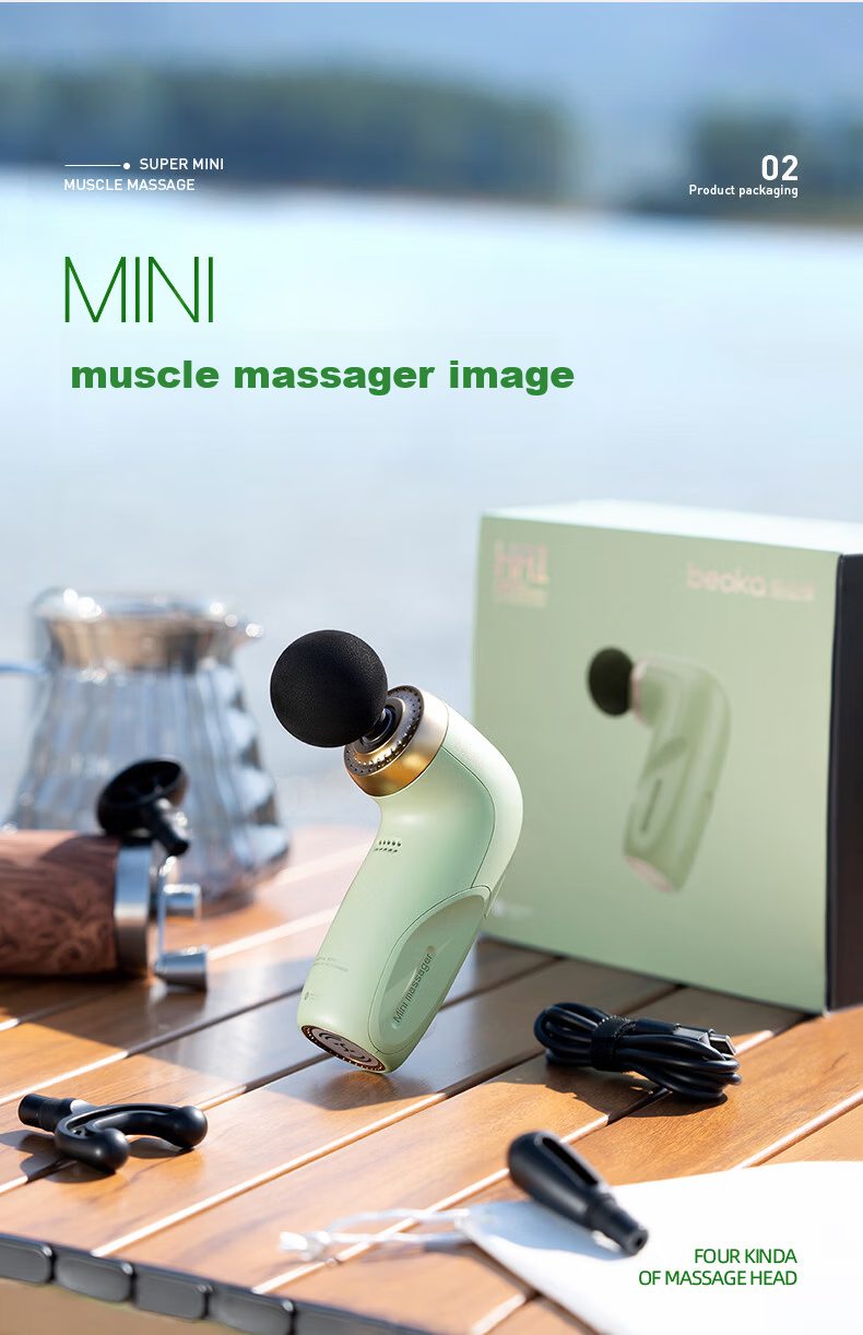 Beoka Ultra-Mini Massage Gun HA1, Muscle Relaxation Massager, Mini Massage Gun, Neck Massager, Gift for Women And Mothers on Mother's Day - Cream Latte 16