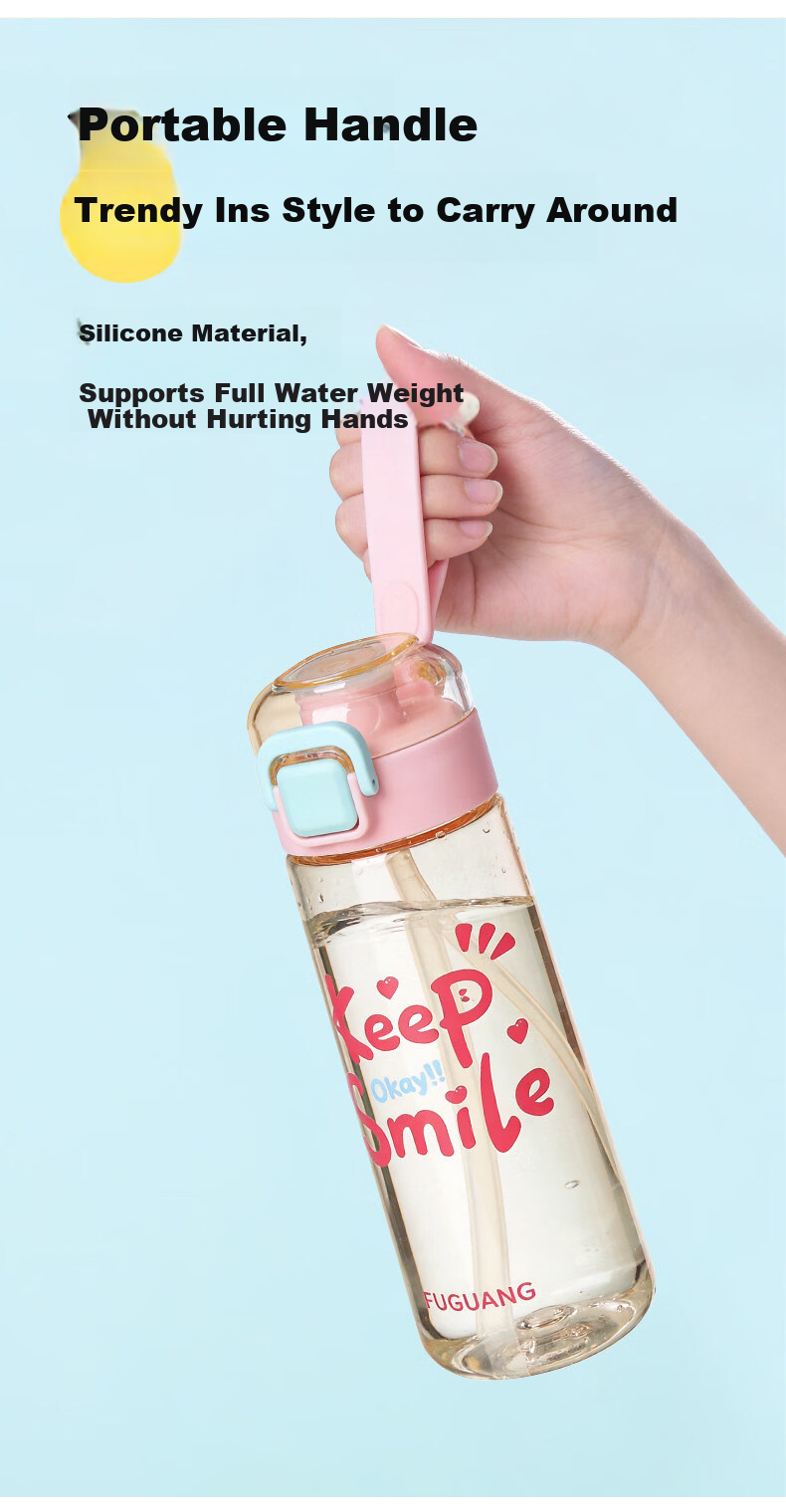 FGA Fugang PPSU Children's Straw Cup Unisex Summer Plastic Water Bottle Student High-Value Large Capacity Sports Water Bottle 8