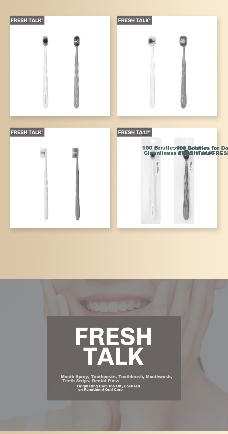 Fresh Talk Wide Head Soft Bristle Adult Toothbrush Deep Cleaning Large Head 100 Tufts Soft Bristles Gray Handle 1 Piece 10