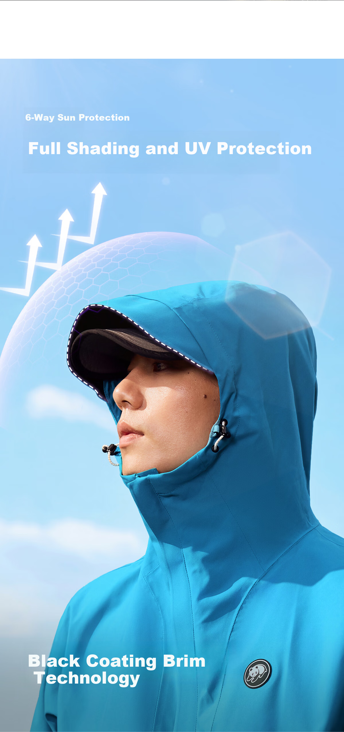 Xiongmao [Liu Yifei's Same Style], Rain Shell Outdoor Jacket for Men And Women, Single Layer Heavy Rain Protection, Triple Protection Mountaineering Coat, Outerwear 6169X5 11