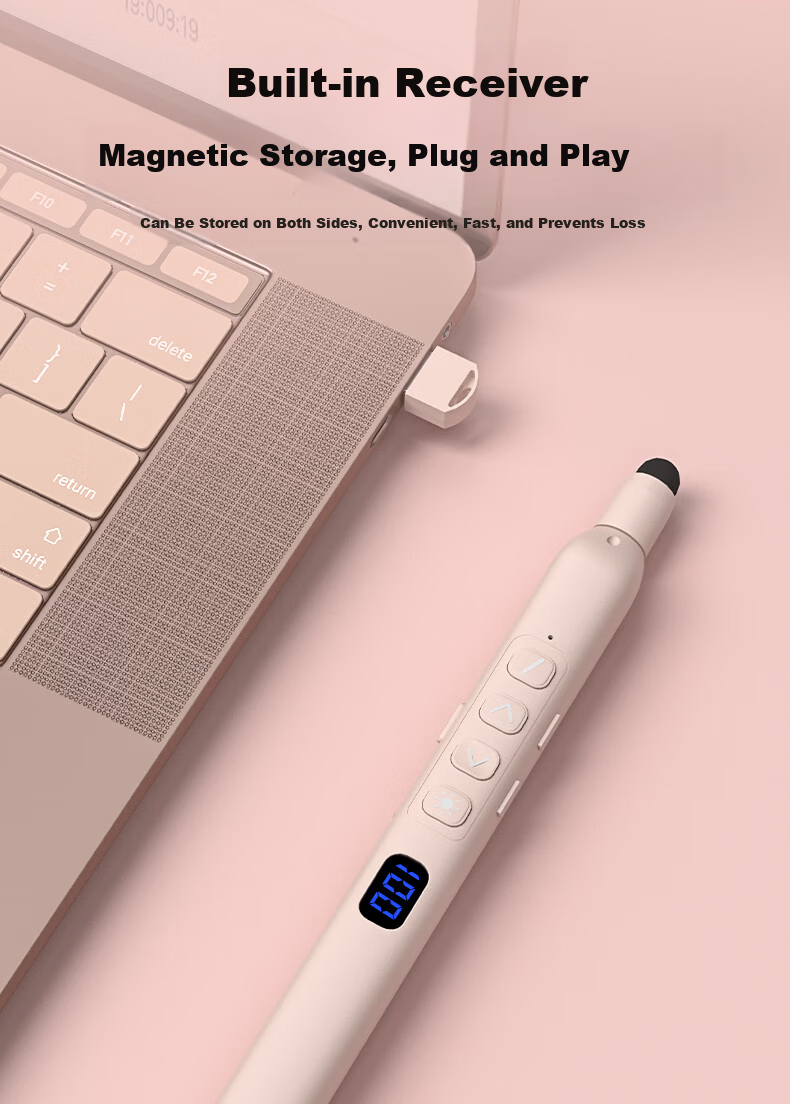 Whistler K11 Laser Presentation Pointer Retractable Teaching Pointer Support Seewo Whiteboard PPT Writing Pen Teacher Lecture Multimedia Remote Control Infrared Projection Pen Voice Control Pen 14