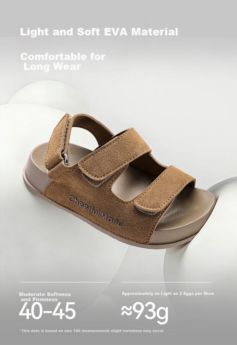 Cheerful Mario 2026 Summer New Girls' Sandals Kids Boys Soft Sole Breathable Outdoor Children Big Kids Beach Shoes 4