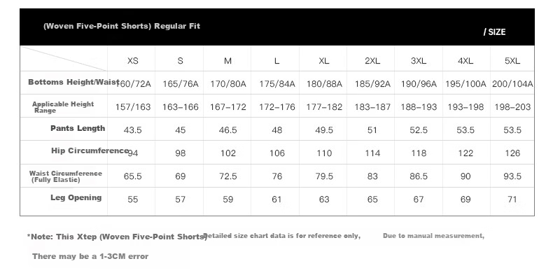 Xtep Yuyi Ice Silk Sun Protection Men's Shorts Five-Point Original Yarn Cool Outdoor Trend Quick-Dry Summer Woven Shorts 24