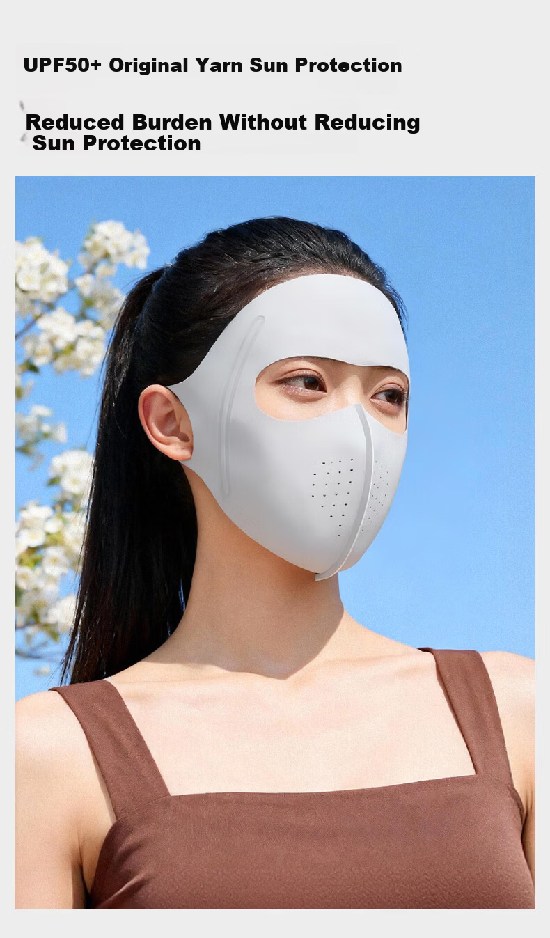 KELME Sun Protection Face Mask Unisex Full Face Cooling Ice Silk Breathable Comfortable Outdoor Cycling Mountaineering Balaclava 8