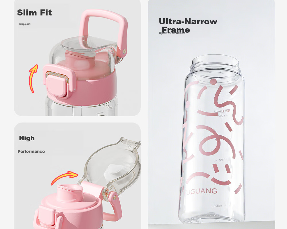 FUGUANG Children's Straw Cup Summer High-Value Tritan Plastic Water Bottle Large Capacity Student Sports Water Bottle 14