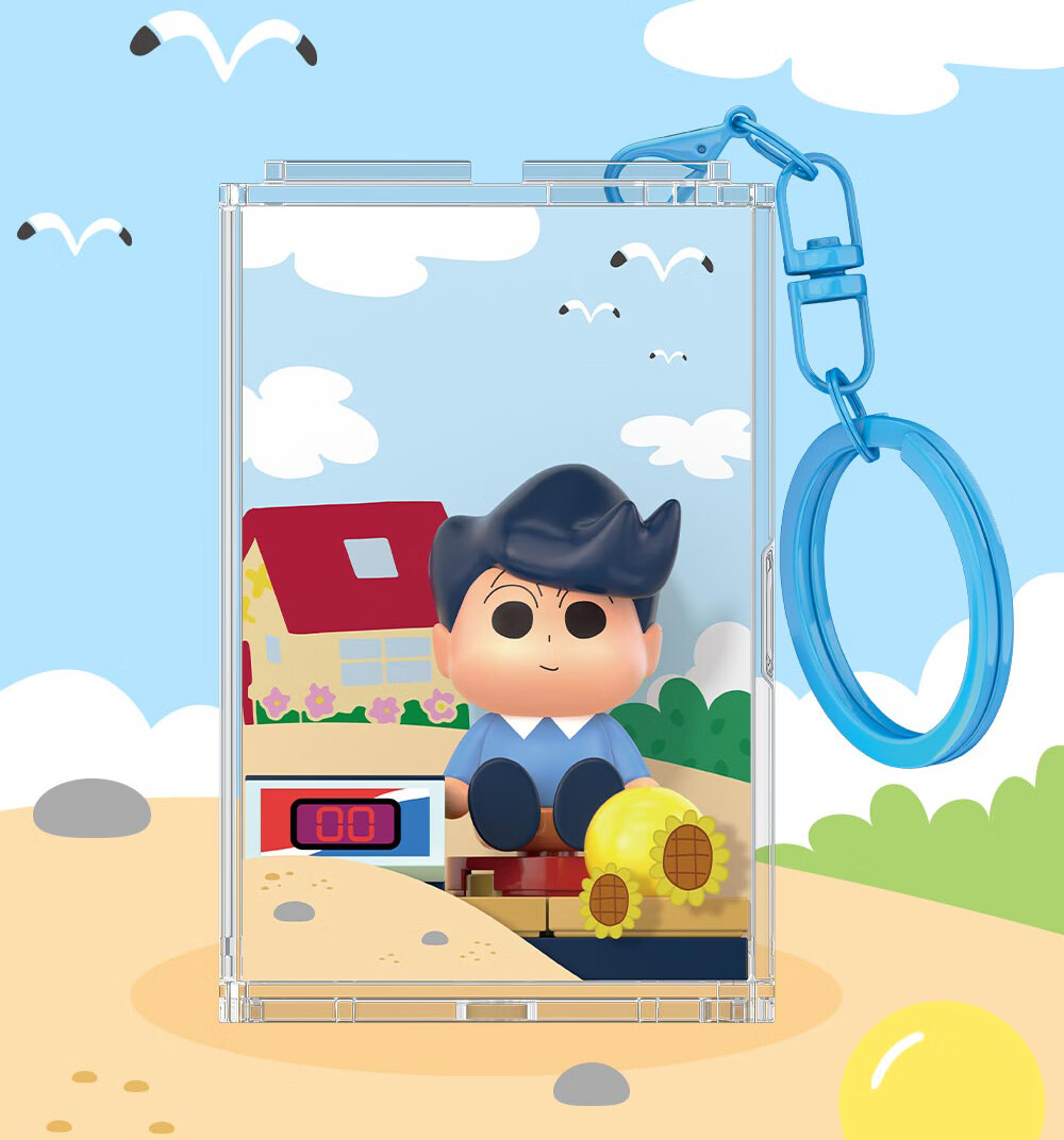 AREA-X Brick Zone Crayon Shin-chan Collaboration Trendy Building Block Toy Birthday Gift Let's Go Out Single Box 9