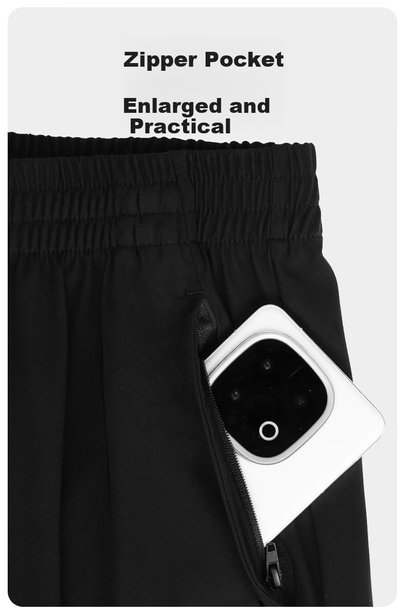 Li-Ning Men's Sports Pants, Summer Quick-Dry Breathable New Thin Ice Silk Climbing Martial Arts Pants, Elastic Waist Straight-Leg Two-Way Wear 14