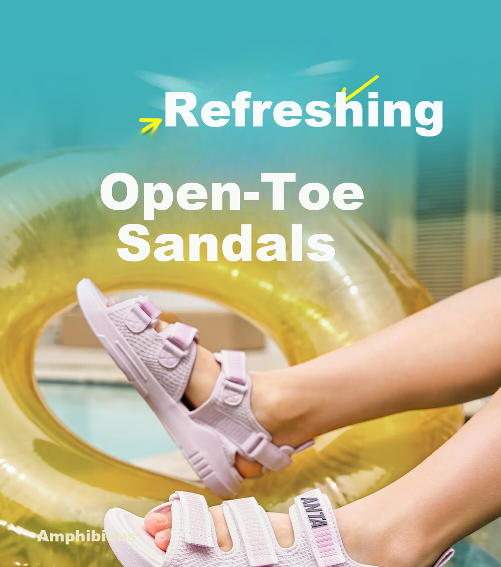 Anta Kids Boys Sandals 2026 Summer Non-Slip Breathable Open-Toe Beach Sandals A12626923 1