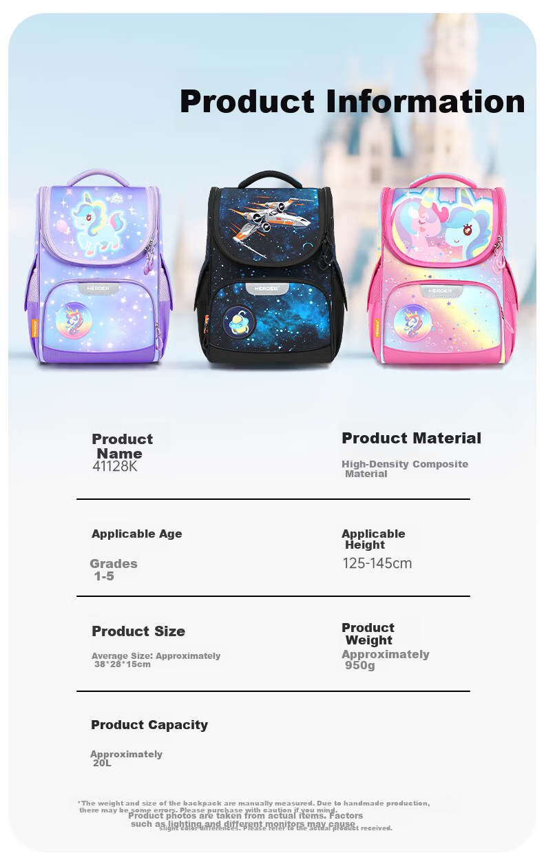 Herder Kids School Backpack 2025 New Model Grade 1-3 Cloud Sensing Spine Protection Ultra-Lightweight Unisex Shoulder Bag 11
