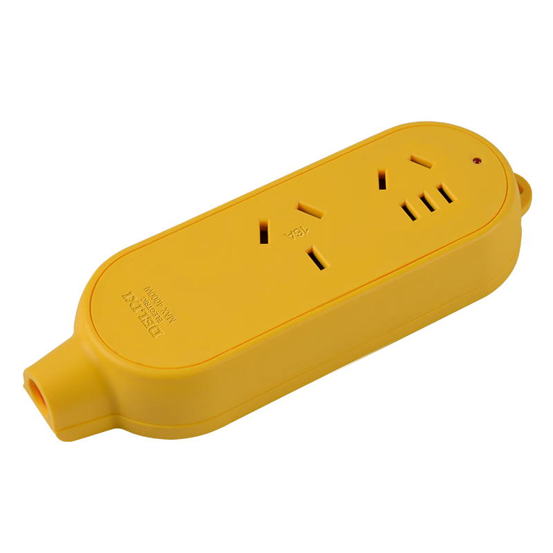 DELIXI New National Standard Engineering Socket 16A High Power Socket Durable Power Strip 2-Socket Wireless Without Switch