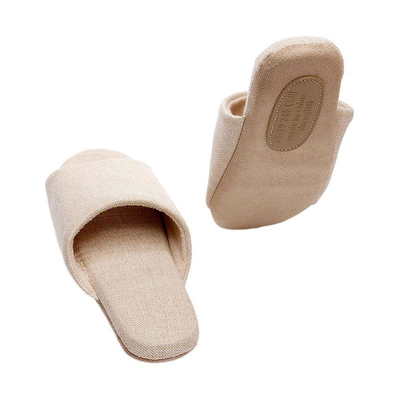 Guoluofi Japanese Style Slippers Spring Autumn Silent Non-Slip Indoor Breathable Four Seasons Slippers Yellow Size 36-37