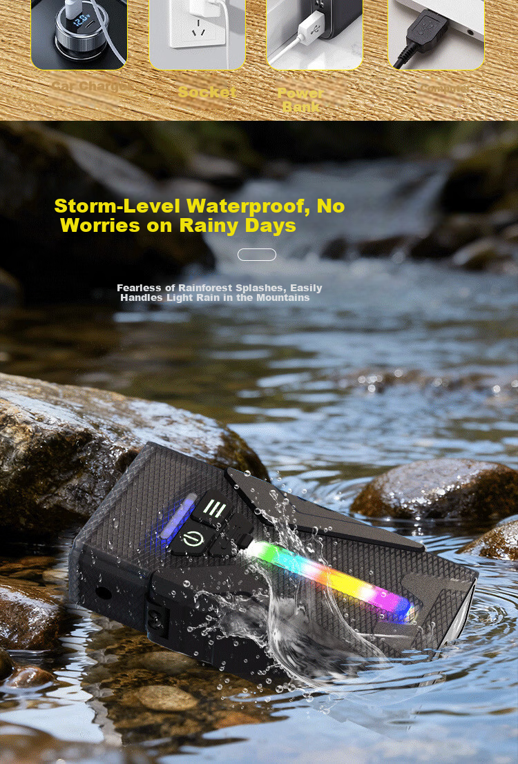 Cavalry Rechargeable Outdoor High-Intensity Floodlight Multifunctional Camping Inspection Work Light Mini Portable Flashlight 17
