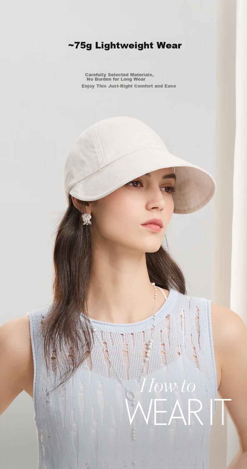 ELLE Women's Wide Brim Sun Hat, Versatile UV Protection, Face-Slimming Effect, Outdoor Sun Hat, Gift Idea 12