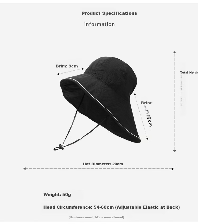 Lagur Summer Casual Extended Sunshade Fisherman Hat UPF100+ Neck Protection Ultra-Thin Breathable Quick-Dry Hat Summer 7