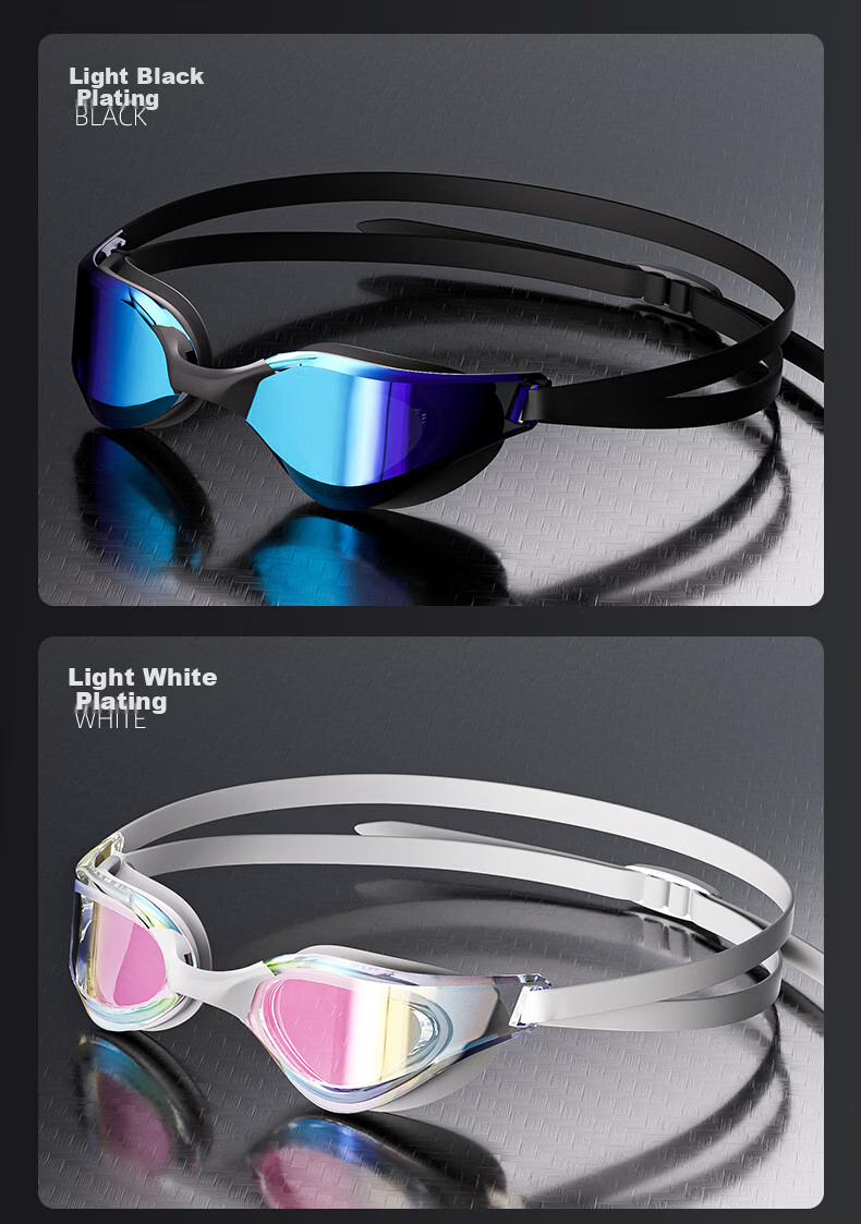 ANTA Racing Swim Goggles Waterproof Anti-Fog UV Protection HD Coated Professional Training Swimming Glasses for Men and Women with Prescription 13