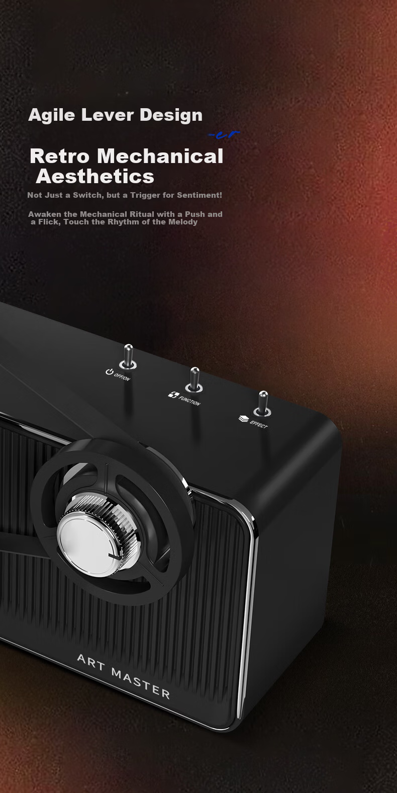 ART' MASTER Retro1 Album Vinyl Lyrics Speaker Bluetooth Desktop Speaker Home Living Room Bedroom Smart Birthday Gift 5