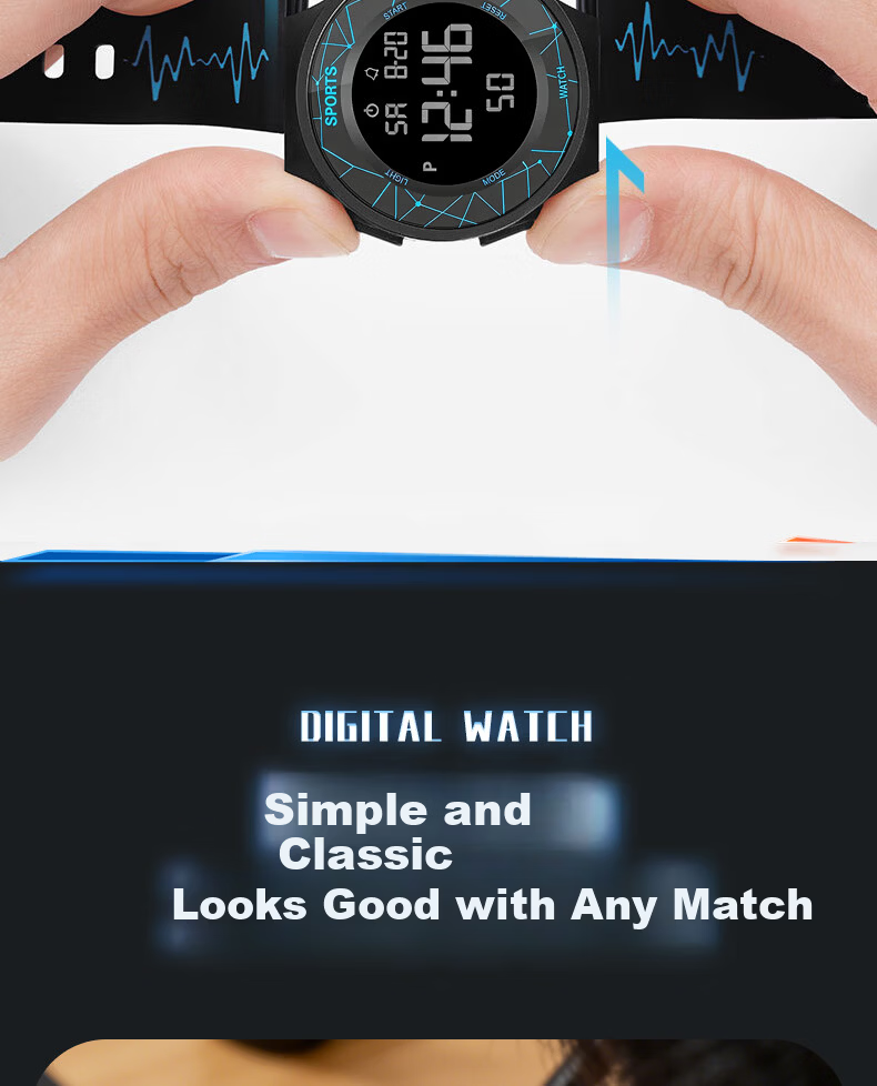 HUGE Korean Style Simple Digital Watch for Men Women Students Kids Youth Sports Colorful Waterproof Couple Wristwatch 13