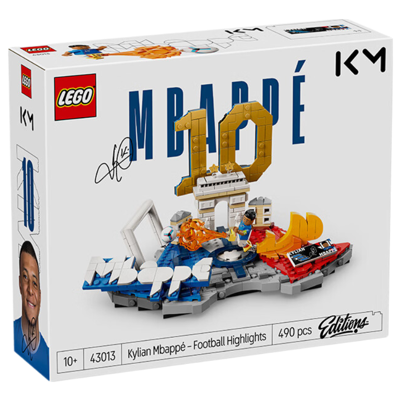 LEGO LEGO Building Blocks 43013 Mbappe - Classic Goal Instant Moment Assembly Toy World Cup Soccer 520 Gift