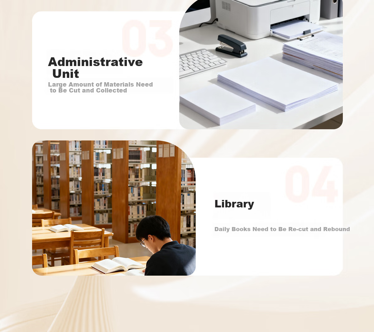 Caige A4 Steel Paper Cutter Manual Paper Trimmer Metal Photo Cutter Office Home Small Size 5