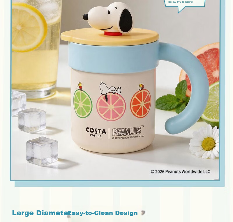 COSTA 2026 New Snoopy Series High-Value Insulated Mug for Men and Women Gift for Wife 9