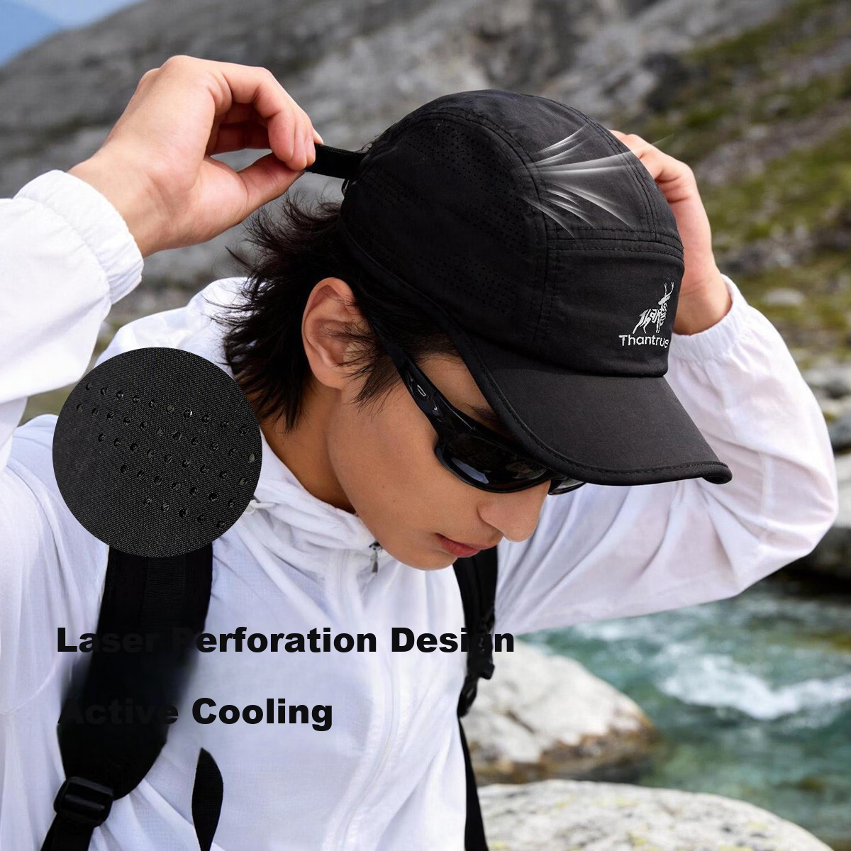 Zhenxiang Men's Spring Summer New Colorblock Baseball Cap Outdoor Sports Sun Protection UV Protection Duckbill Hat Y1121