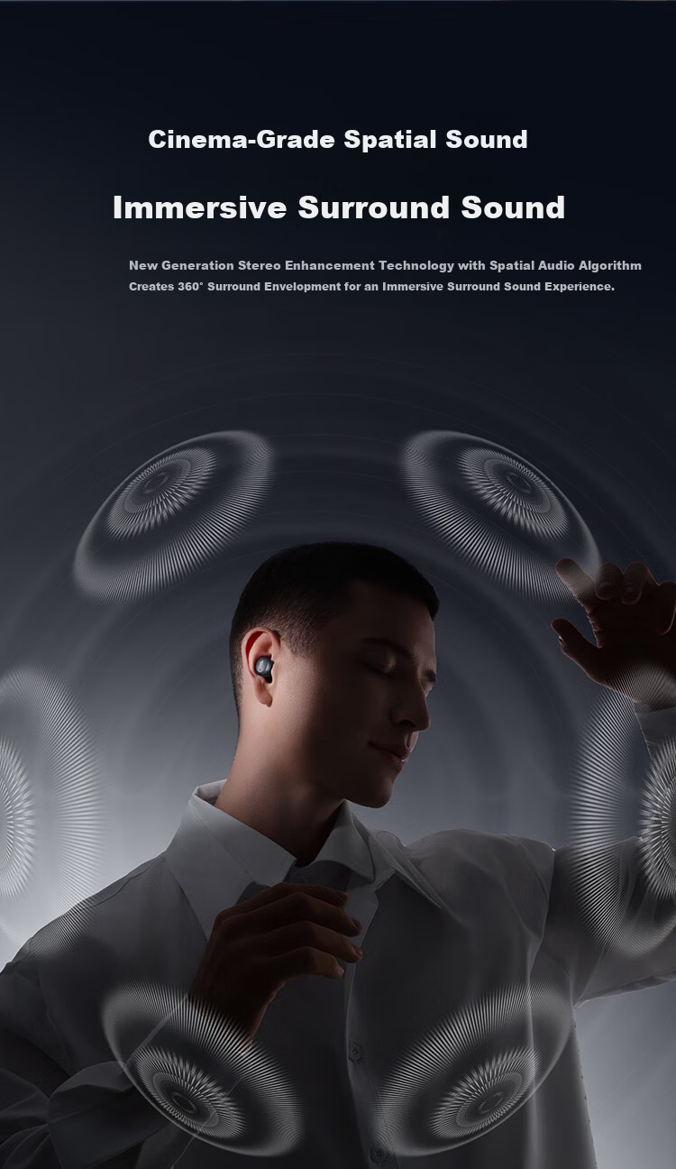 1MORE Q50 Mini Pro Bluetooth Earbuds 2026 Latest Noise Cancelling In-Ear Sleep Earphones Pain-Free Side Sleep Call Noise Reduction Long Battery Life 6