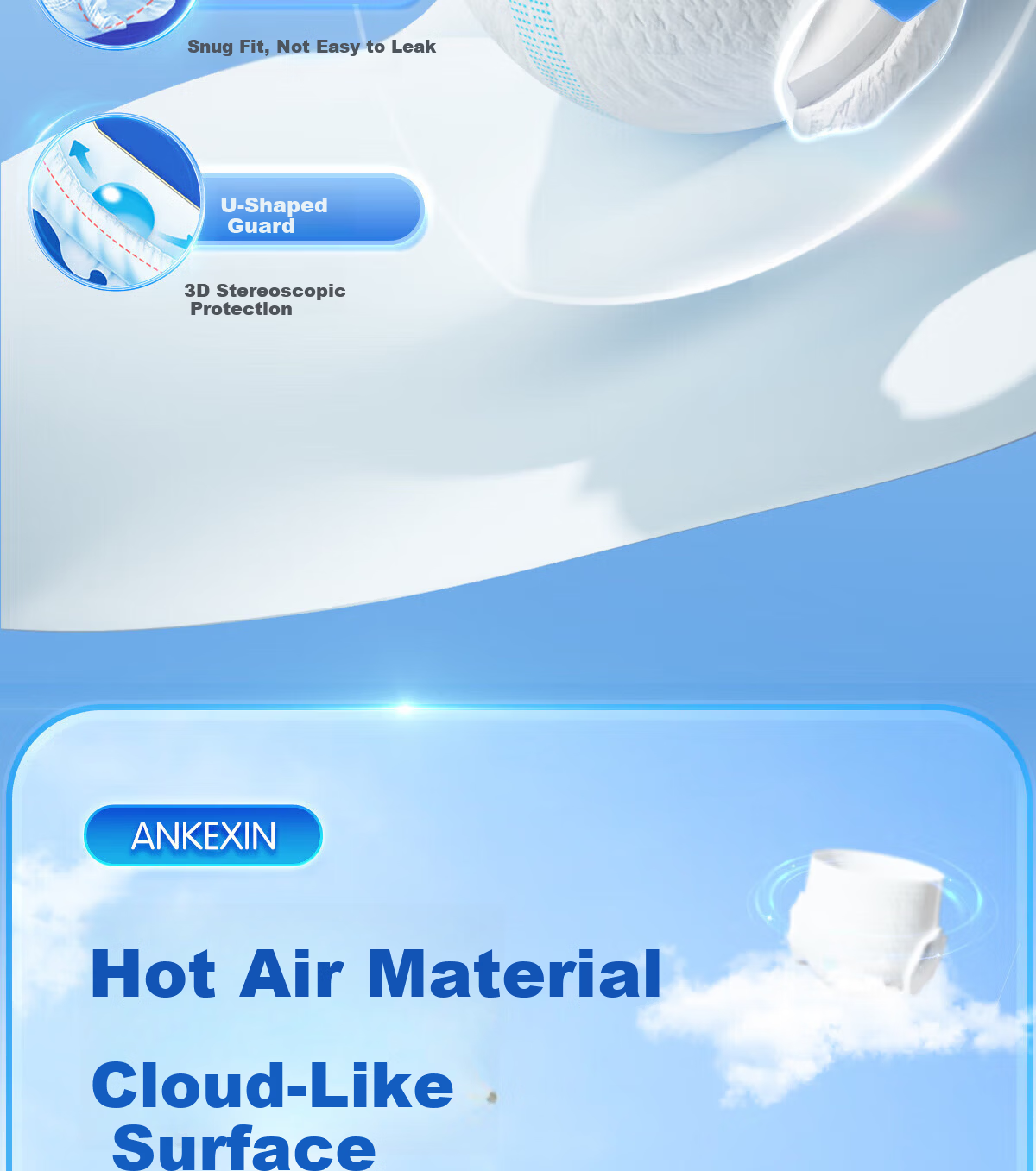 Anker New Medical Adult Pull-Up Diaper Pants M Size 20 Pieces for Elderly and Postpartum Women 7