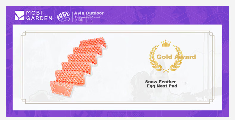 MOBIGARDEN Xueling Envelope R3.2 Egg Nest Mat Outdoor Camping Foldable Moisture-Proof Mat NX25663013 Rizhao Jinshan Orange 1