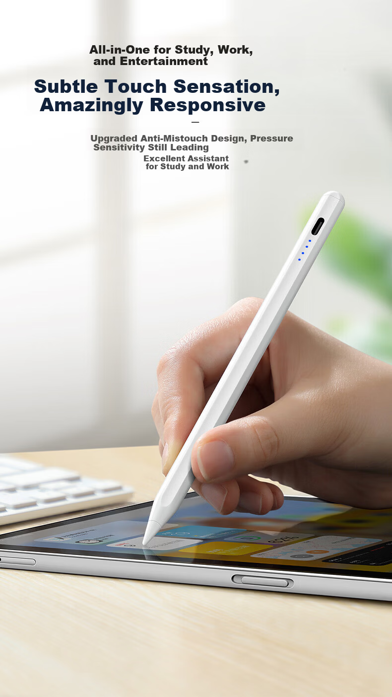RYMANTU Capacitive Stylus Touchscreen Pen Writing Pen Tablet Pen Magnetic [Compatible with Smartphones And Tablets] Suitable for 2026 IPad Huawei Apple Xiaomi Android Honor Pencil 8