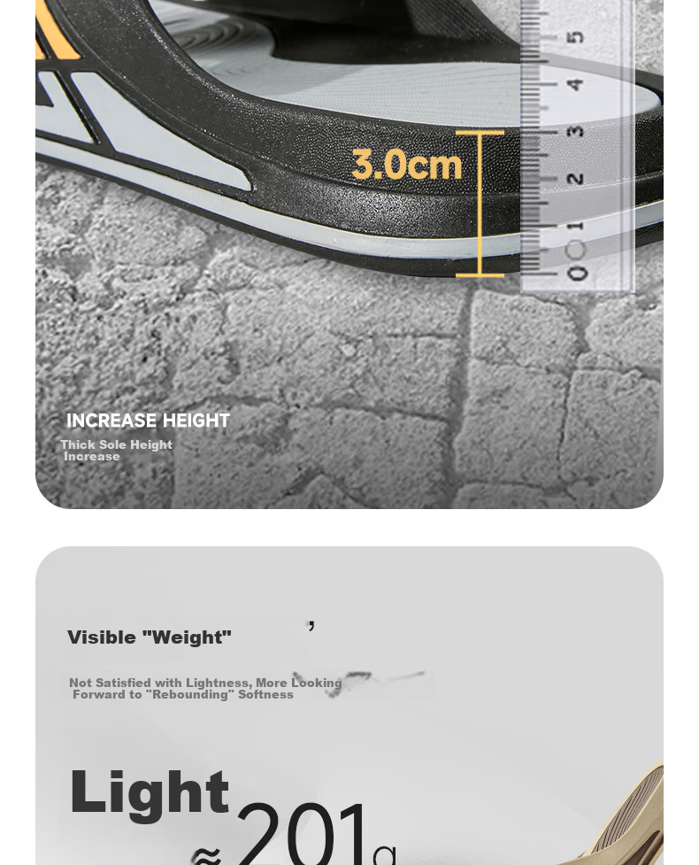 Warrior Official Flip Flops 2026 Summer Sports Outdoor Home Men's Sandals White Orange Size 44-45 15