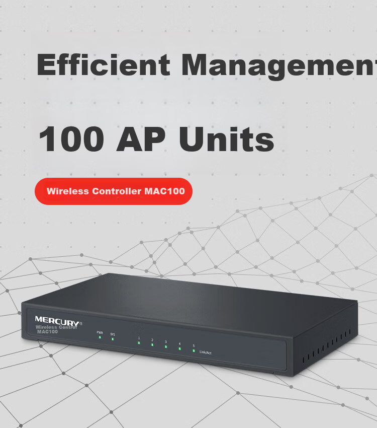 MERCURY Wireless AC Controller Seamless Roaming Centralized Management AP Detection Unified Management AP Wireless Router Controller WIFI Whole Home Coverage MAC100 1