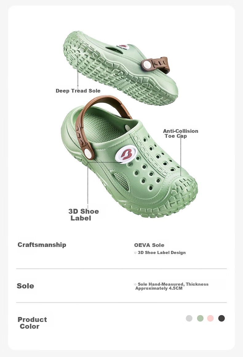 BALABALA Boys' Summer Breathable Closed-Toe Outdoor Lightweight Kids' Sandals Girls' Beach Shoes Children Youth Slippers 2