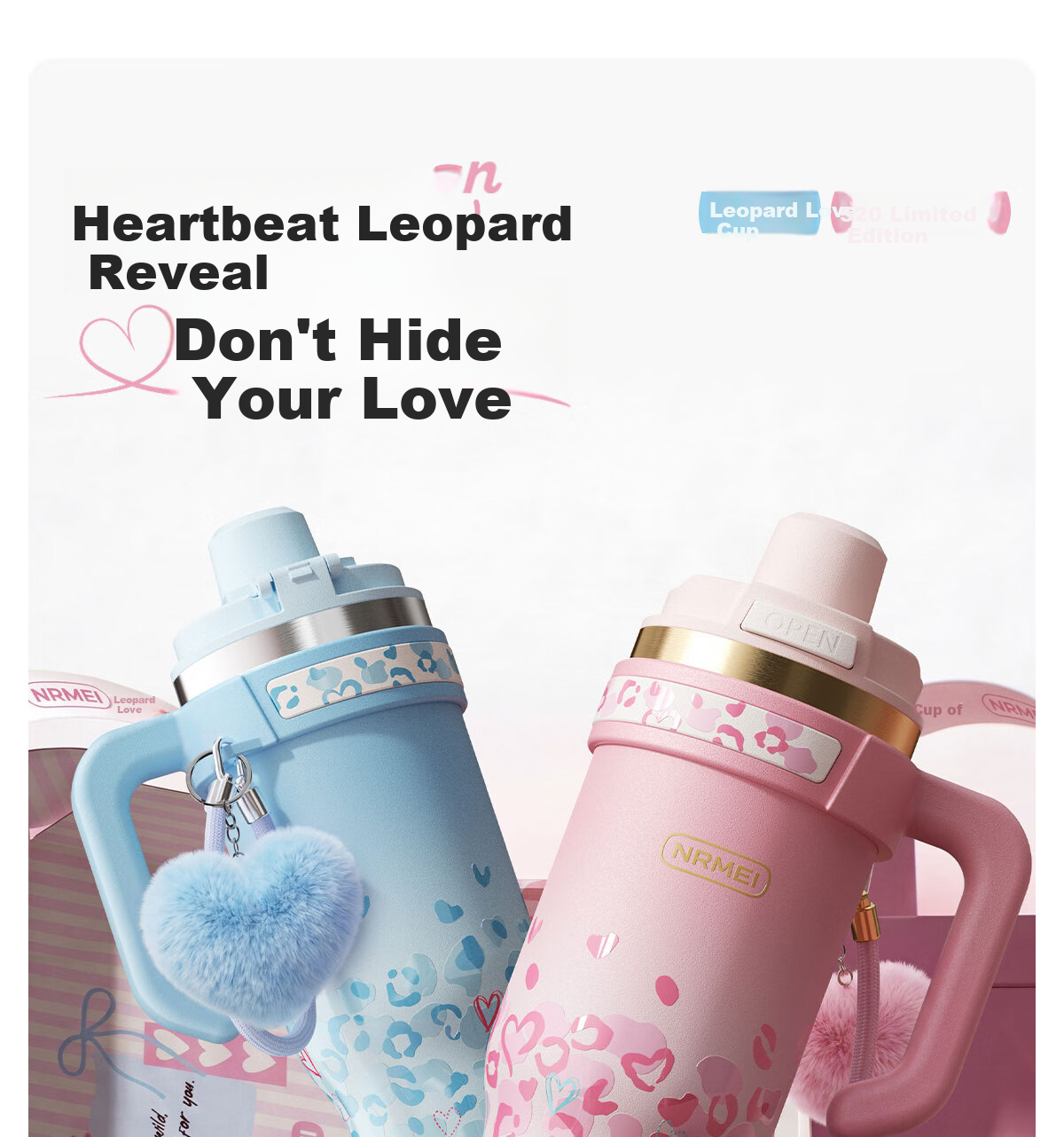 NRMEi Insulated Large Capacity Ice Tumbler 520ml Gift for Girlfriend Couples High-Value Birthday Present 1