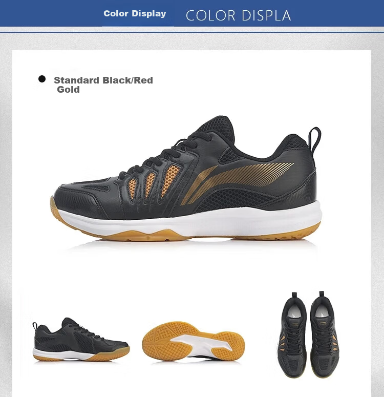 LI-NING Men's Badminton Shoes New Durable Training Shoes All-Round Lightweight Breathable Sports Shoes 10