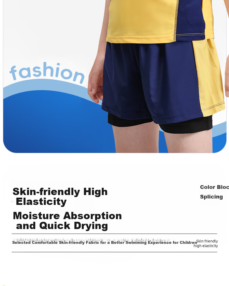 PEAK Children's Swimwear, Boys' Quick-Dry Two-Piece Anti-Embarrassment Swimsuit, Swimming Trunks And Swimwear for Teenagers, Youth Swimming Gear 4