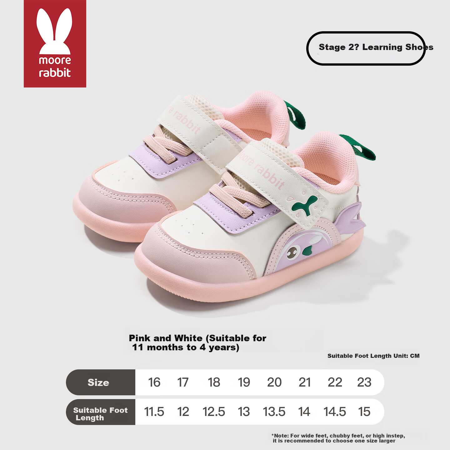 More Rabbit Baby Toddler Walking Shoes Boys 2025 Spring Autumn New Girls Soft Sole Waterproof Non-Slip Stable Shoes