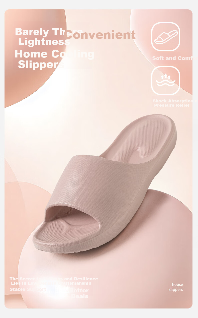 She Enjoy EVA Women's Home Indoor Bathroom Simple Slippers 3