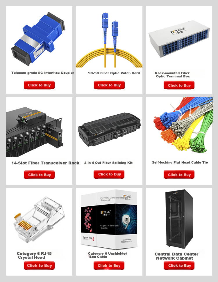 BOYANG BY-DG104A/B Gigabit 1 Optical 4 Electrical Single-mode Single-fiber Fiber Optic Transceiver Switch Optical Converter Lightning Protection SC Interface 25km External Power Supply Pair 1