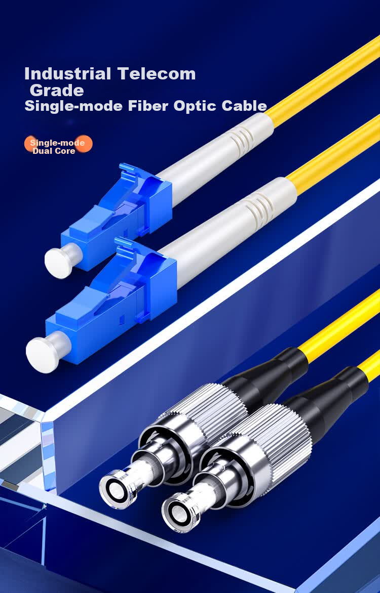 Z-TEK Telecom Grade Fiber Optic Patch Cord SC-SC Single Mode Simplex Tail Fiber Flame Retardant Low Smoke Halogen-Free Fiber Optic Cable 2m ZY-SCSC02 11