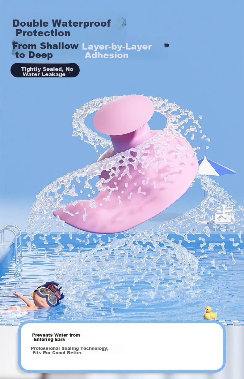 Disney Kids Swimming Nose Clip and Earplugs Waterproof Anti-Choking Professional Swimming Bathing D95650 Black 3