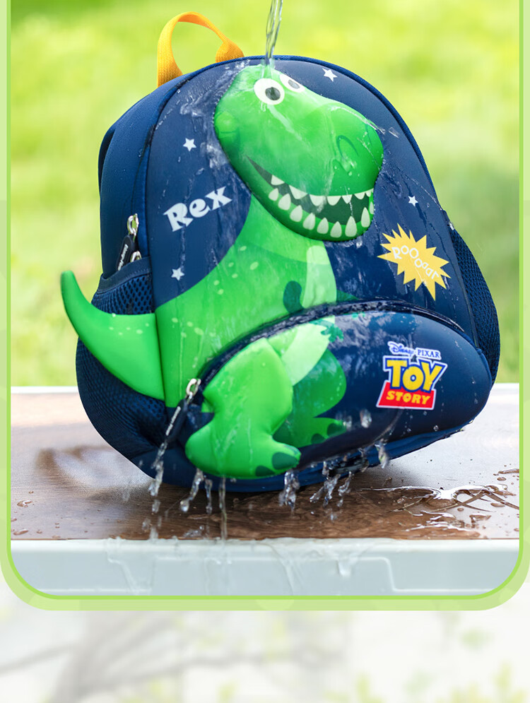 Disney Dinosaur Kindergarten Backpack Ultra-Light Breathable Large Capacity Student Boys Waterproof School Bag 2