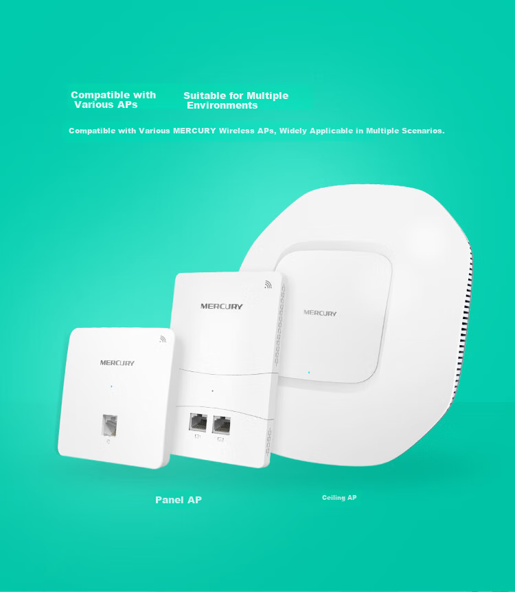 MERCURY PoE Powered AP Management Integrated Enterprise Router 5 Gigabit Ports MR100GP-AC 6